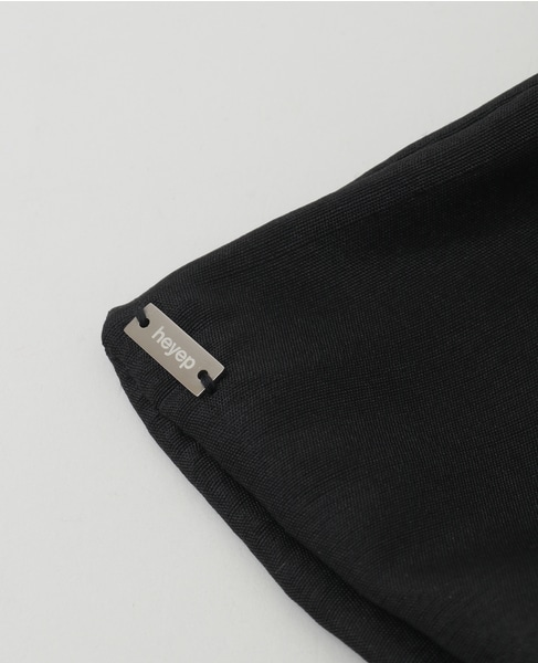 《追加》【heyep】Silk Square Medium Scrunchie 詳細画像 ブラック 3