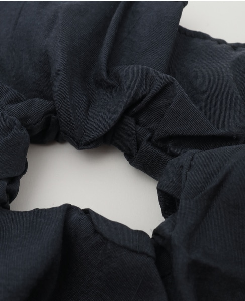 《別注》【heyep】Silk Square Medium Scrunchie NAVY 詳細画像 ネイビー 6