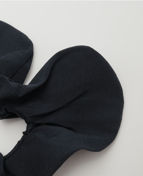《別注》【heyep /ヘイップ】Silk Heart Scrunchie-Medium NAVY 詳細画像 ネイビー 4