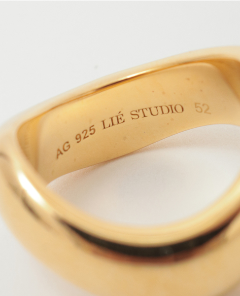 【LIE STUDIO/リエスタジオ】THE IVALO RING Gold 詳細画像 ゴールド 4