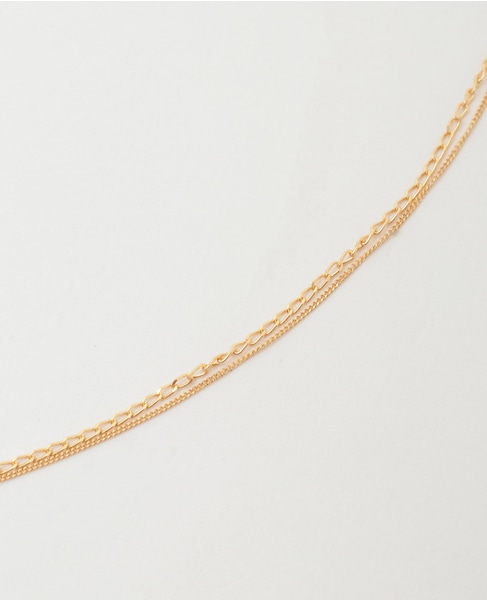 【MARIHA/マリハ】Silent Rain ネックレス 2連(カーブ×ロングカーブ) SV(K18P) 60cm 詳細画像 ゴールド 4
