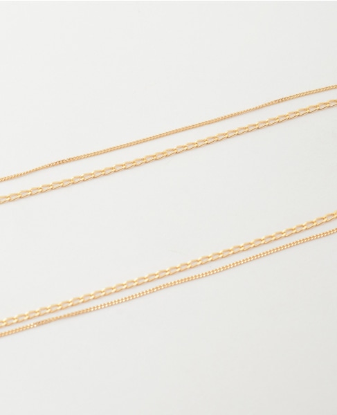 【MARIHA/マリハ】Silent Rain ネックレス 2連(カーブ×ロングカーブ) SV(K18P) 60cm 詳細画像 ゴールド 6