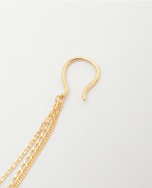 【MARIHA/マリハ】雨音 ピアス SV(K18P) 5cm 詳細画像 ゴールド 2