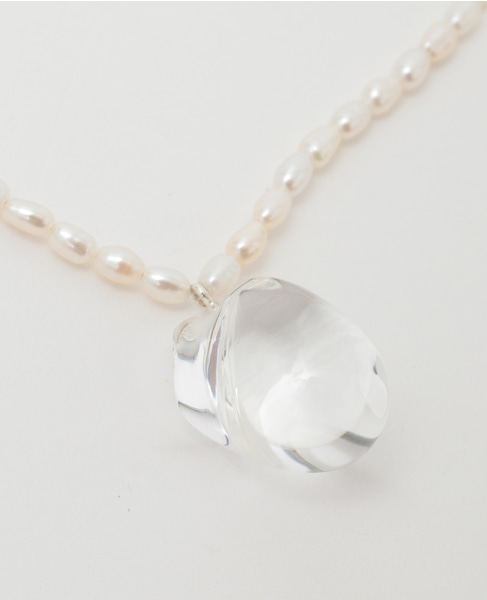 【Rieuk /リューク】Small Pearl with Stone Baroque Necklace 詳細画像 パール 2