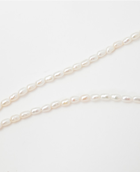 【Rieuk /リューク】Small Pearl with Stone Baroque Necklace 詳細画像 パール 4