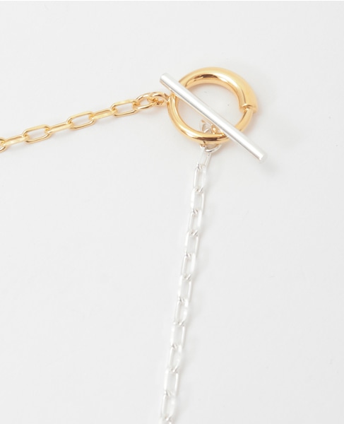 【Rieuk /リューク】Bi-color Chain Necklace  詳細画像 シルバー 3