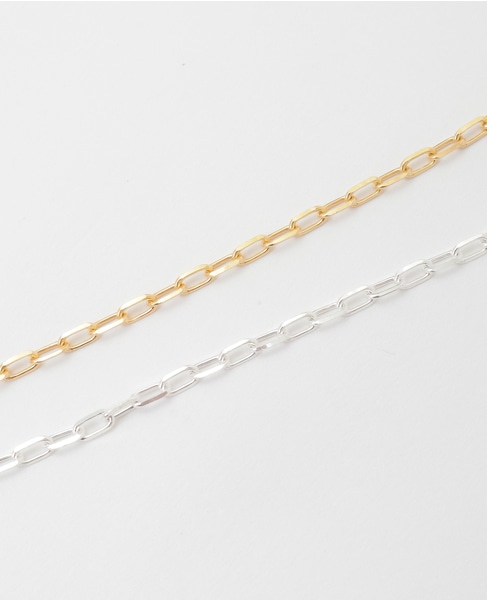 【Rieuk /リューク】Bi-color Chain Necklace  詳細画像 シルバー 4