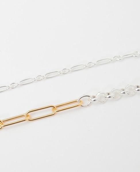 【Rieuk /リューク】Gradient Mix Necklace 詳細画像 シルバー 4