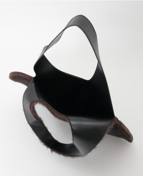 【coperni /コペルニ 】FAUX FUR HEART TOTE 詳細画像 ブラウン 7