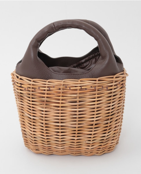 【eb.a.gos/エバゴス】ラウンドホール バスケット 詳細画像 ブラウン 3