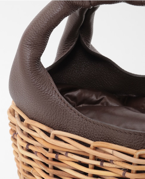 【eb.a.gos/エバゴス】ラウンドホール バスケット 詳細画像 ブラウン 4