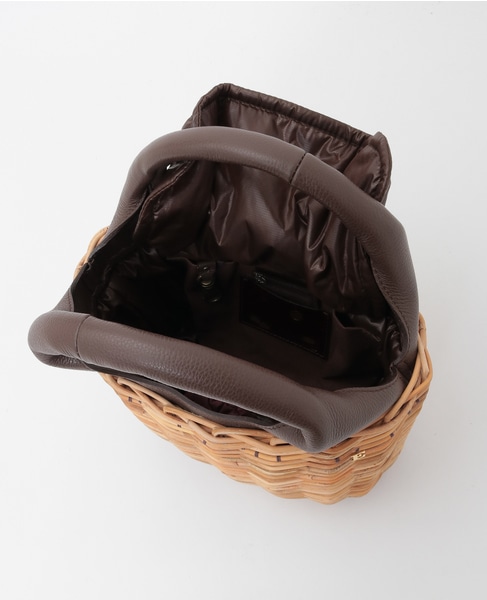 【eb.a.gos/エバゴス】ラウンドホール バスケット 詳細画像 ブラウン 7