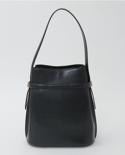 【TOTEME/トーテム】Belted Leather Bucket Bag 詳細画像 ブラック 3