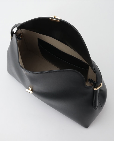 【TOTEME/トーテム】T-Lock Leather Top Handle 詳細画像 ブラック 8