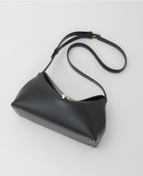 【TOTEME/トーテム】T-Lock Leather Clutch 詳細画像 ブラック 7