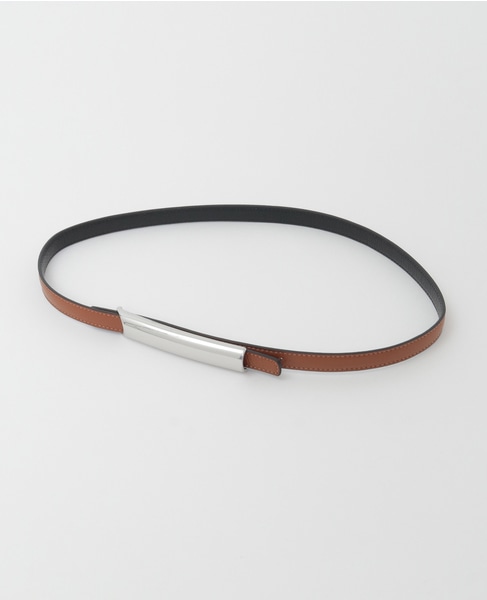 【ATELIER AMBOISE/アトリエ アンボワーズ】バーバックルベルト 詳細画像 キャメル 1