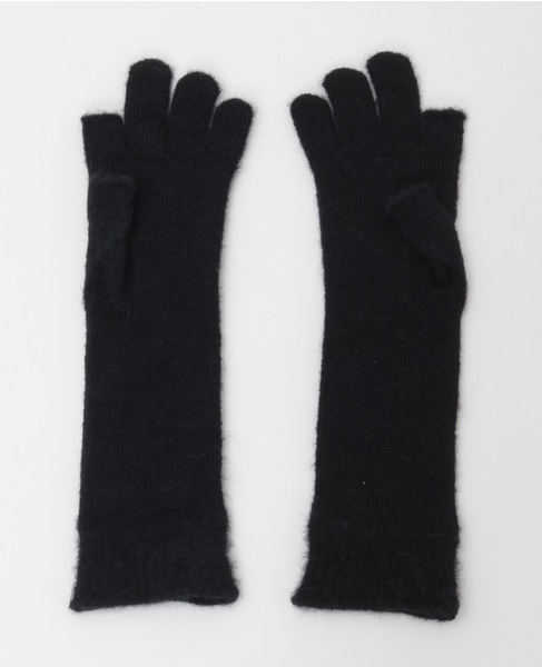 【ALPO/アルポ】カシミヤロンググローブ 詳細画像 ブラック 2