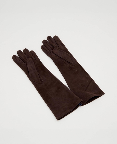 【Gala Gloves/ガラグローブス】スウェードロンググローブ 詳細画像 ブラウン 2