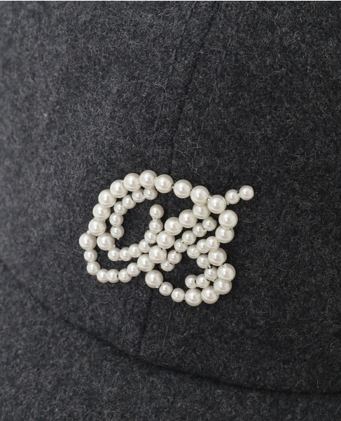 《追加》【MADISONBLUE/マディソンブルー】CAP PEARL BEADS 詳細画像 グレー 6