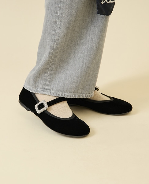 【MARCOMONDE/マルコモンド】switching rib glitter socks 24 詳細画像 アイボリー 3