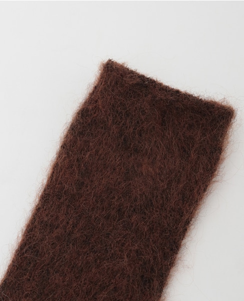 【MARCOMONDE/マルコモンド】mohair socks for women（一部別注カラー） 詳細画像 ダークブラウン 4
