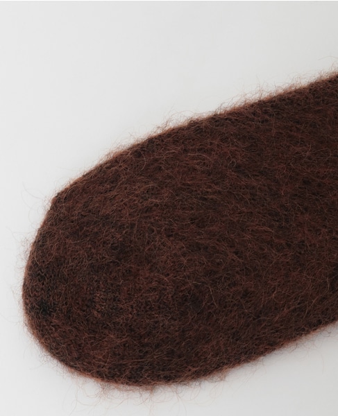 【MARCOMONDE/マルコモンド】mohair socks for women（一部別注カラー） 詳細画像 ダークブラウン 6