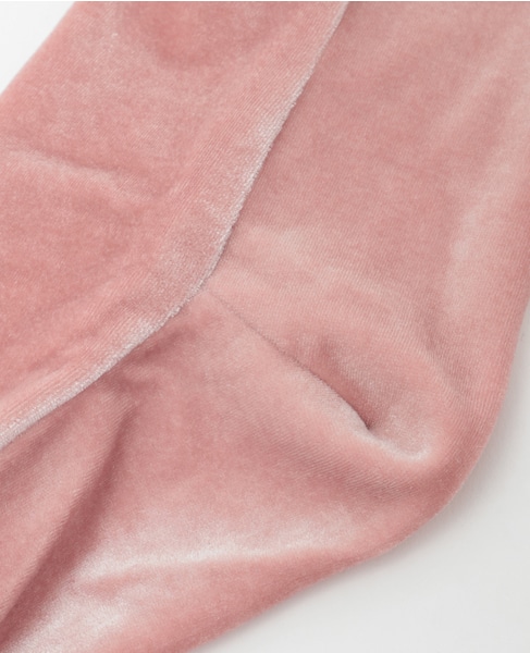 【SIMONE WILD/ シモーネワイルド 】VELVET - ANKLE SOCKS 詳細画像 ピンク 3