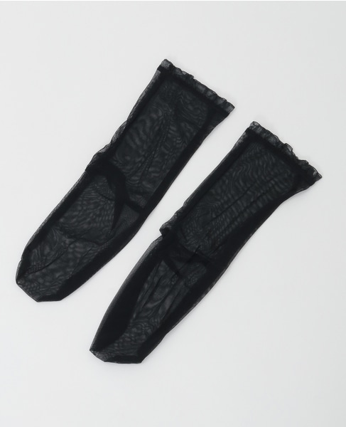 【SIMONE WILD/ シモーネワイルド 】MESH FRILL ANKLE SOCKS 詳細画像 ブラック 1