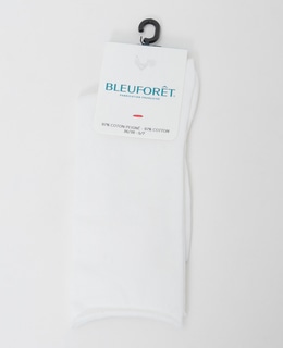 【BLEUFORET/ブルーフォレ】SOLID COLORS VELVET COTTON SOCKS