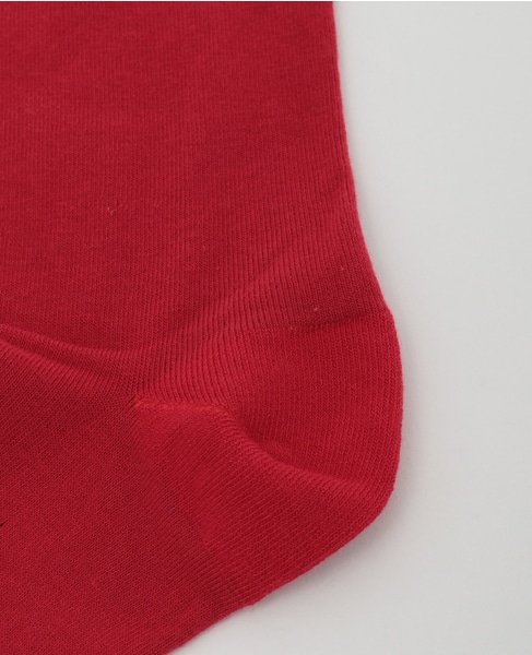 【BLEUFORET/ブルーフォレ】SOLID COLORS VELVET COTTON SOCKS 詳細画像 レッド 5