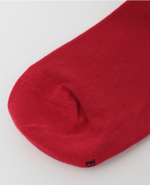 【BLEUFORET/ブルーフォレ】SOLID COLORS VELVET COTTON SOCKS 詳細画像 レッド 6