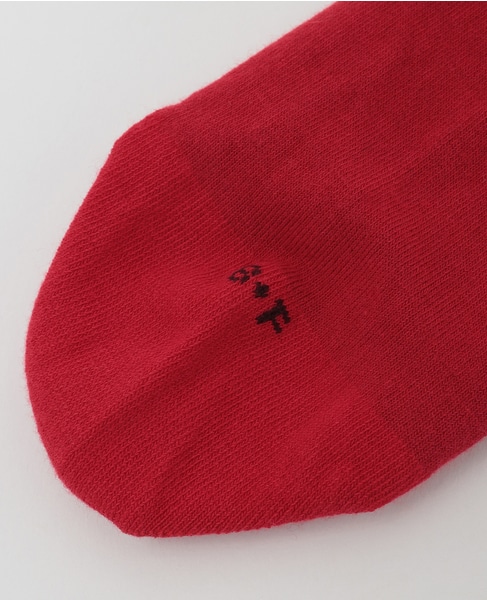 【BLEUFORET/ブルーフォレ】SOLID COLORS VELVET COTTON SOCKS 詳細画像 レッド 7