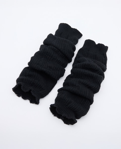 【BLEUFORET/ブルーフォレ】CASHMERE LEGWARMERS 詳細画像 ブラック 2