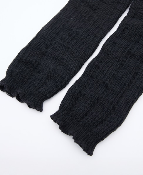 【BLEUFORET/ブルーフォレ】CASHMERE LEGWARMERS 詳細画像 ブラック 4