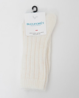 【BLEUFORET/ブルーフォレ】RIBBED ALPACA WOOL SOCKS