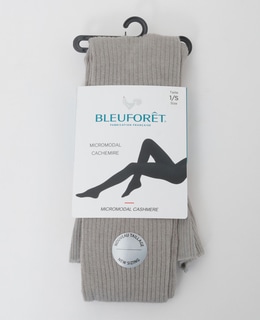 【BLEUFORET/ブルーフォレ】 RIBBED MODAL CASHMERE TIGHTS