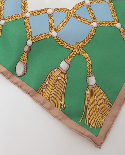 【manipuri/マニプリ】シルクスカーフ 詳細画像 グリーン 2