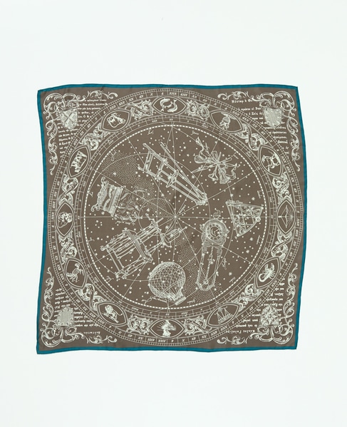 【manipuri/マニプリ】シルクスカーフ 詳細画像 ブラウン 2