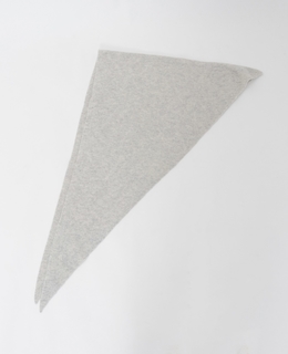 【ASAUCE MELER /アソースメレ】 シームレストライアングルカシミヤニットストール