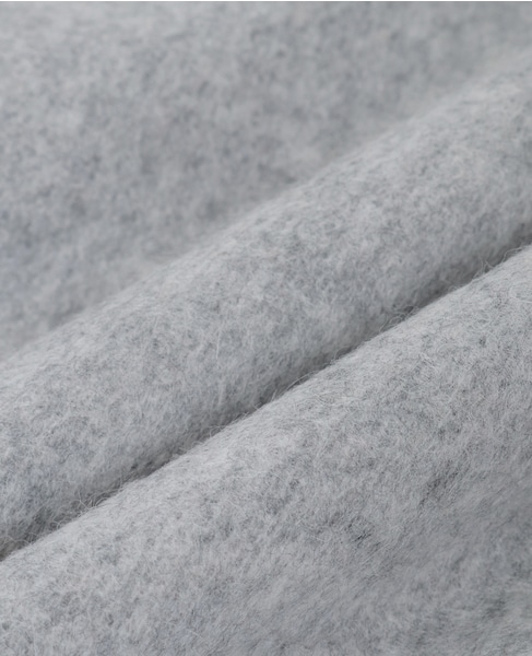 【ASAUCE MELER /アソースメレ】 カシミヤスエードフリンジストール 詳細画像 グレー 5