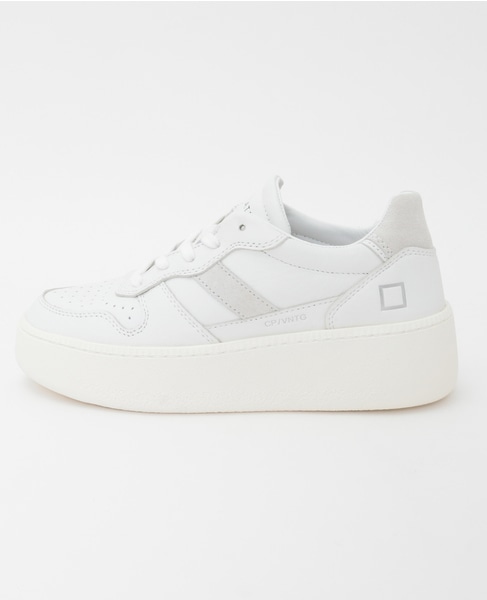【D.A.T.E./デイト】COURT PLATFORM VINTAGE CALF WHITE 詳細画像 ホワイト 3