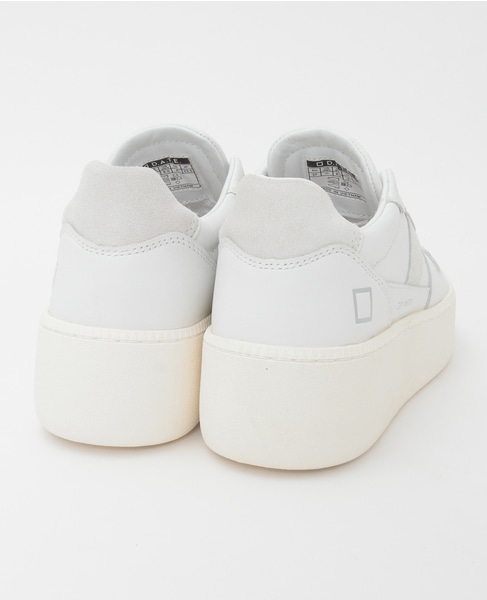 【D.A.T.E./デイト】COURT PLATFORM VINTAGE CALF WHITE 詳細画像 ホワイト 4