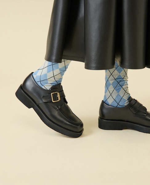 【PASCUCCI /パスクッチ】モンクストラップシューズ 詳細画像 ブラック 7