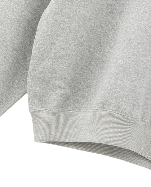 【AURALEE/オーラリー】SMOOTH SOFT BD SWEAT P/O 詳細画像 杢グレー 5
