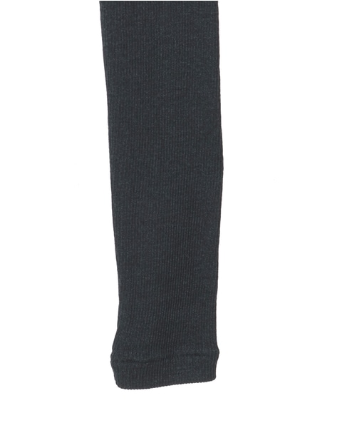 【AURALEE/オーラリー】WOOL SILK SOFT RIB L/S TEE 詳細画像 ブラック 4