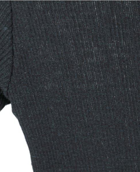 【AURALEE/オーラリー】WOOL SILK SOFT RIB L/S TEE 詳細画像 ブラック 6
