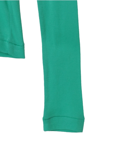 【AURALEE/オーラリー】*SUPER HIGH GAUGE SHEER RIB TURTLE NECK L/S TEE 詳細画像 グリーン 4