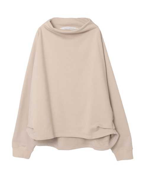 【COGTHEBIGSMOKE/コグザビッグスモーク】MELINA BOTTLE NECK SWEATSHIRT 詳細画像 ピンクベージュ 1