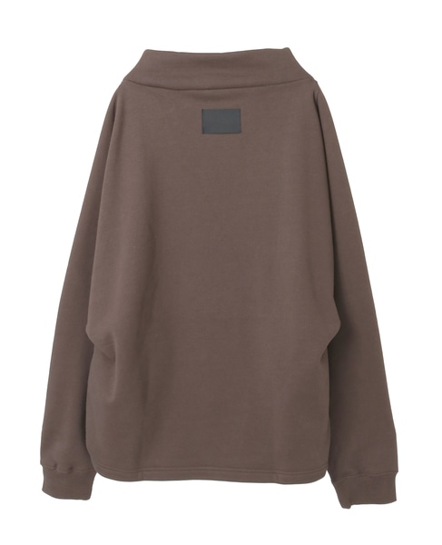 【COGTHEBIGSMOKE/コグザビッグスモーク】MELINA BOTTLE NECK SWEATSHIRT 詳細画像 ブラウン 2