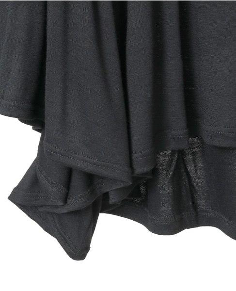 【COGTHEBIGSMOKE/コグザビッグスモーク】 LAURA GATHERED SLV TOP 詳細画像 ブラック 5